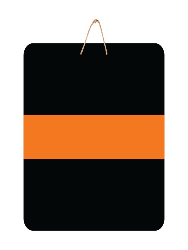 Arriba 97+ Foto bandera naranja con una linea negra Mirada tensa