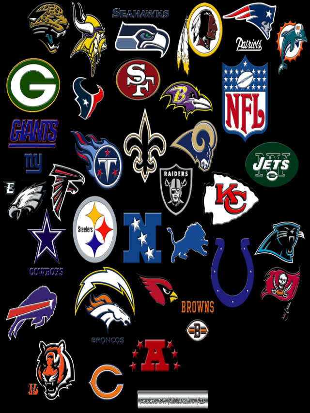 Sintético 95+ Imagen de fondo logos de equipos de fútbol americano con nombres Alta definición completa, 2k, 4k