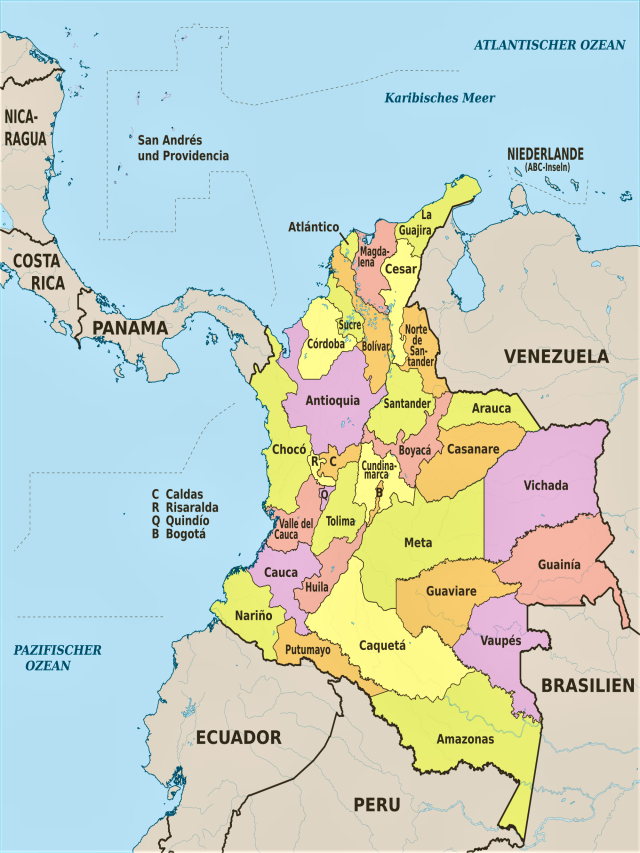 Lista 100+ Imagen mapa de colombia y sus regiones Alta definición completa, 2k, 4k