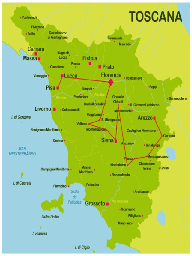 Lista 99+ Imagen de fondo mapa de italia la toscana Alta definición completa, 2k, 4k