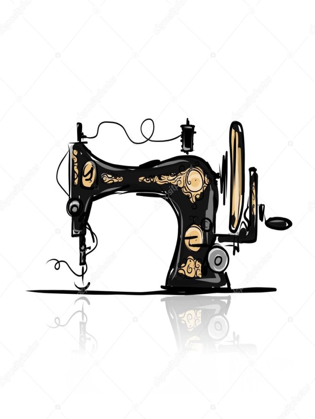 Lista 95+ Imagen vintage maquina de coser dibujo Alta definición completa, 2k, 4k